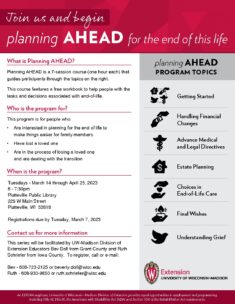Planning Ahead for End of Life Decisions