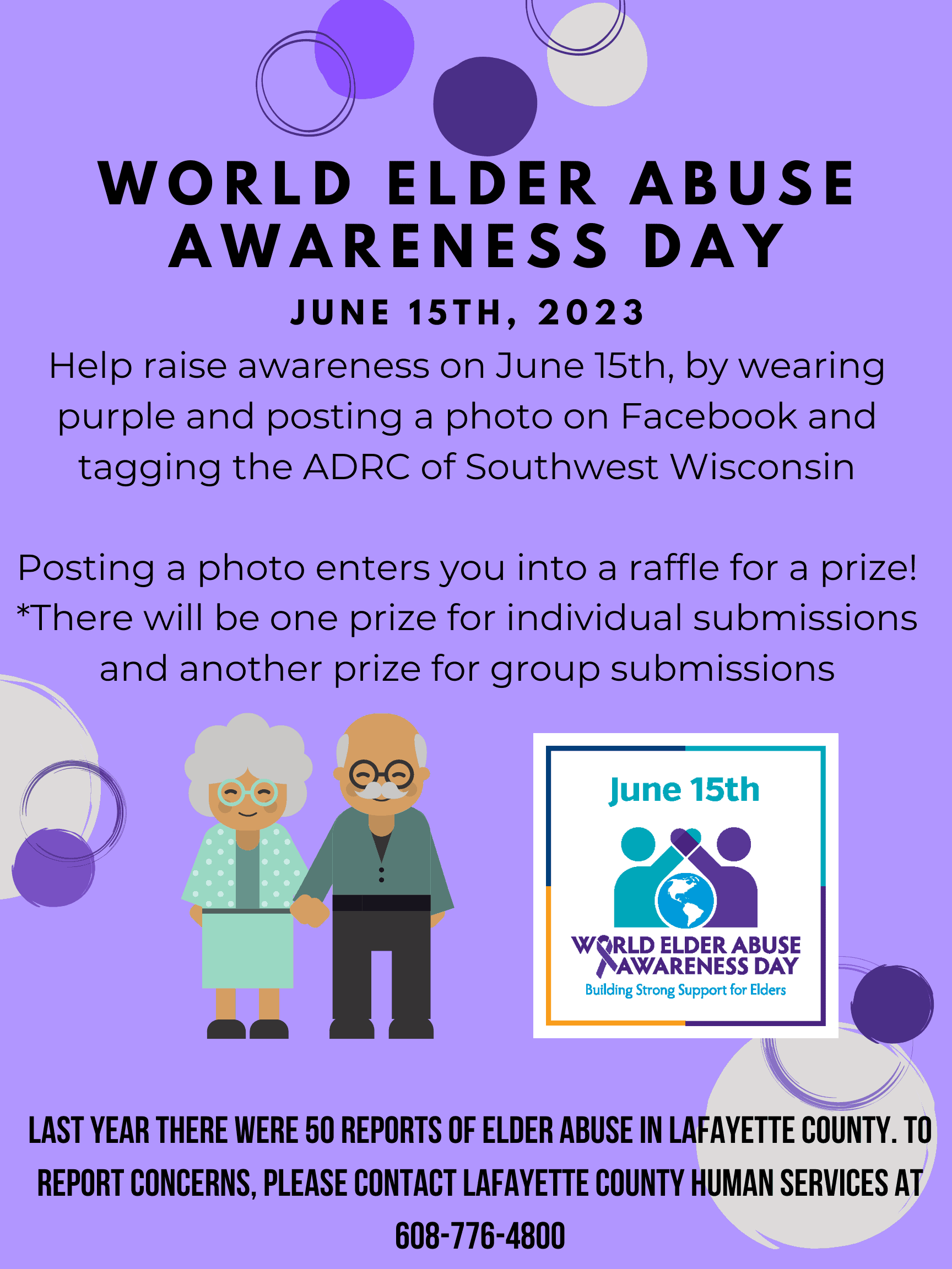 World Elder Abuse Awareness Day Aging and Disability Resource Center