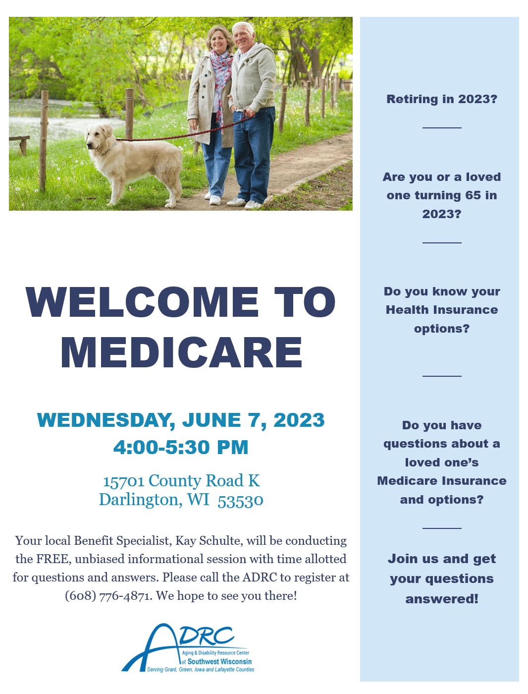 Welcome to Medicare @ ADRC - Lafayette County