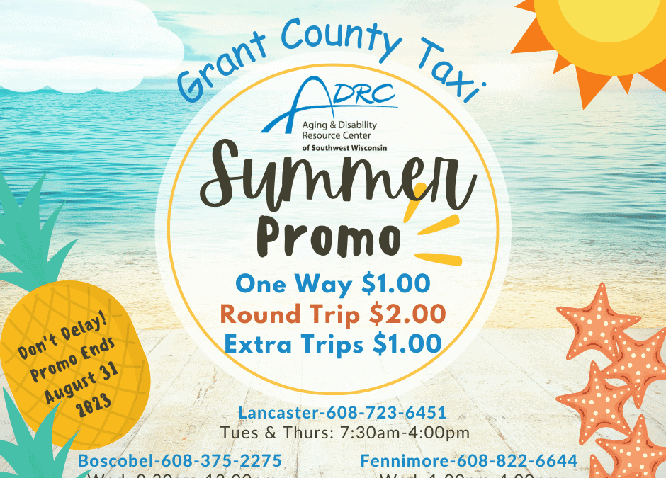 Summer Taxi Promo – Grant County
