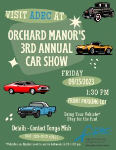 Orchard Manor's 3rd Annual Car Show @ Orchard Manor