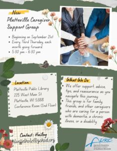 Caregiver Support Group - Platteville @ Platteville Public Library