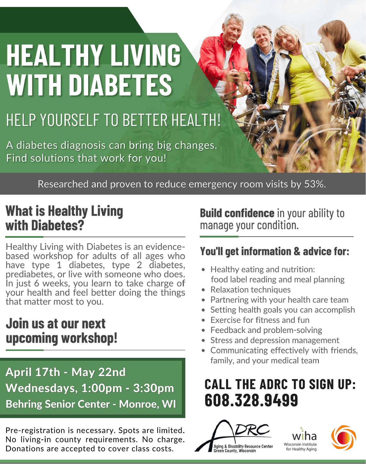 Healthy Living with Diabetes @ Behring Senior Center