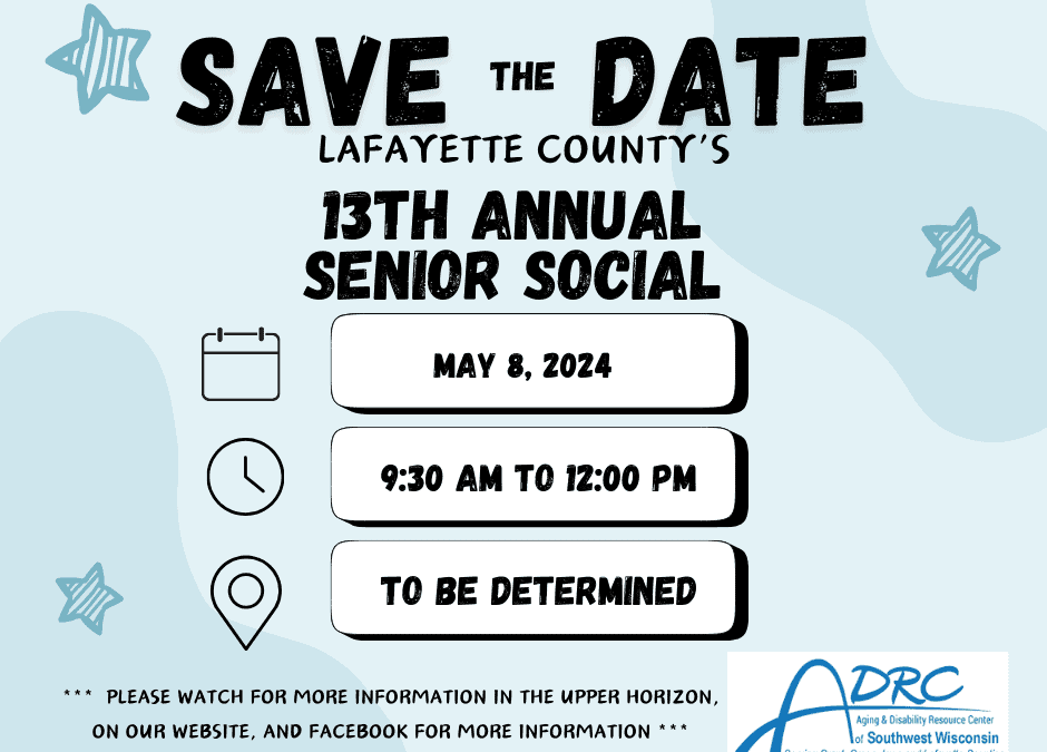 Save the Date – Lafayette County’s 13th Annual Senior Social