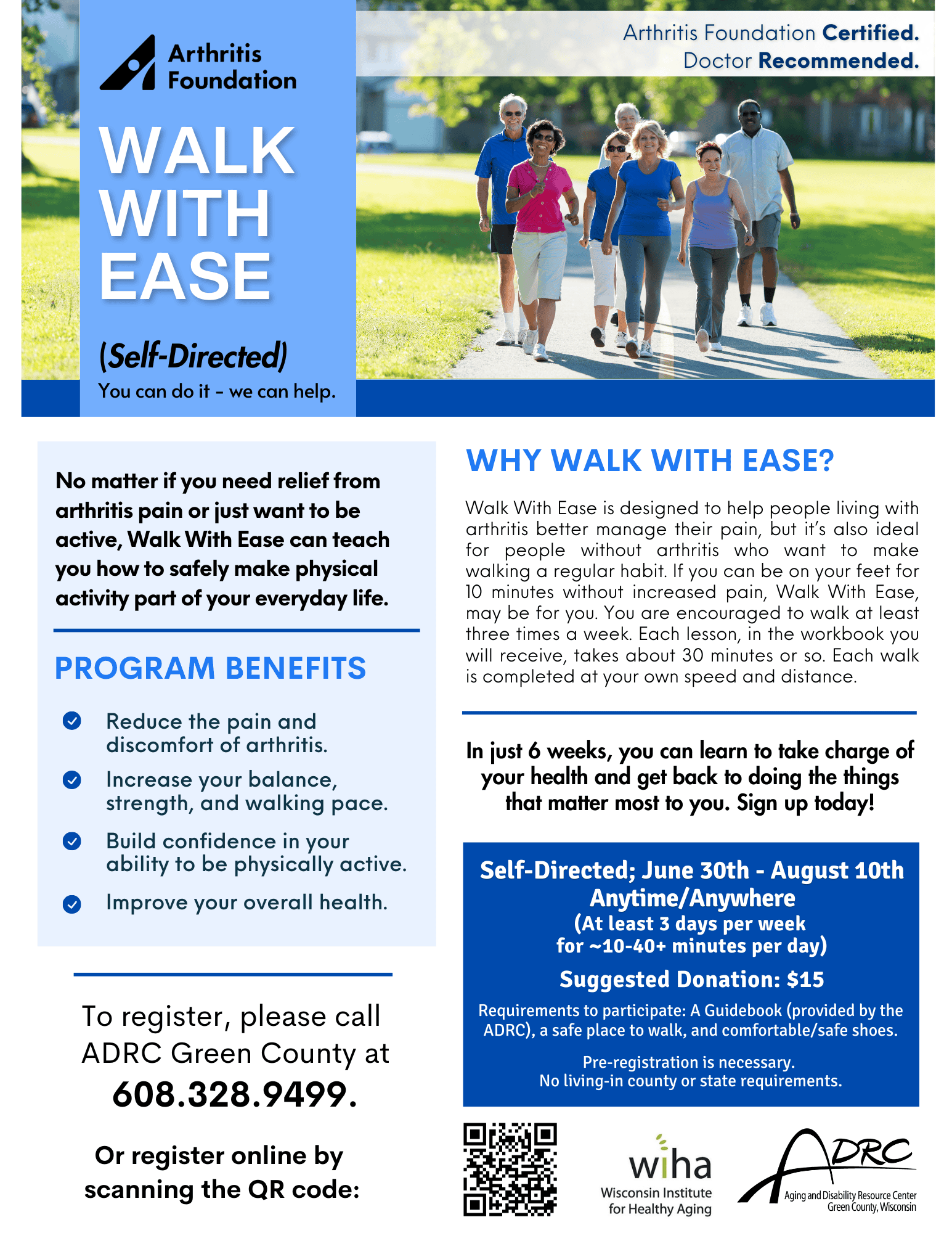 Walk With Ease: Self-Directed @ Self Directed; Anytime/Anywhere
